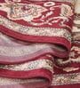 Cream and Maroon Persian 3x5 Feet Machine Made Carpet