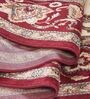 Cream and Maroon Persian 4x6 Feet Machine Made Carpet