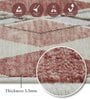 Cream and Red Geometric 2x3 Feet Machine Made Runner