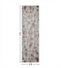 Cream and Red Geometric 2x3 Feet Machine Made Runner
