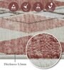 Cream and Red Geometric 2x7 Feet Machine Made Runner