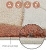 Cream and Rust Abstract Polypropylene 5 ft x 2 ft Machine Made Runner