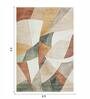 Cream and Rust Abstract Polypropylene 9 ft x 6 ft Machine Made Carpet