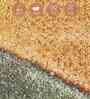 Cream and Rust Abstract Polypropylene 9 ft x 6 ft Machine Made Carpet