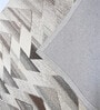 Cream Geometric Wool And Cotton 5 X 8 Ft Hand Tufted Carpet