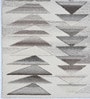 Cream Geometric Wool And Cotton 5 X 8 Ft Hand Tufted Carpet
