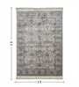 Cream and Taupe Persian 3x5 Feet Machine Made Carpet