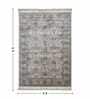 Cream and Taupe Persian 4x6 Feet Machine Made Carpet
