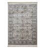 Cream and Taupe Persian 4x6 Feet Machine Made Carpet