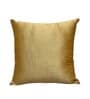 Cream Art Silk Chanderi Textured Floral 16x16 inches Cushion Covers (Set of 2)