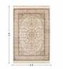 Cream Beige Persian 3x5 Feet Machine Made Carpet
