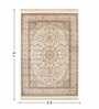 Cream Beige Persian 5x7 Feet Machine Made Carpet