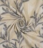 Cream Black Metro 186 TC Cotton King Bedsheet With 2 Pillow Covers