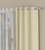 Cream Blackout Polyester 5 Feet Eyelet Set of 4 Curtains