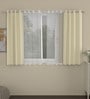 Cream Blackout Polyester 5 Feet Eyelet Set of 4 Curtains