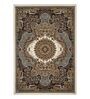 Cream&Blue Polypropylene Antistatic 160X230Cm Carpet With Cotton Backing