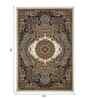 Cream&Blue Polypropylene Antistatic 160X230Cm Carpet With Cotton Backing