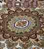 Cream&Blue Polypropylene Antistatic 160X230Cm Carpet With Cotton Backing