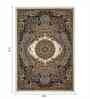 Cream&Blue Polypropylene Antistatic 20 X 26 Feet Carpet With Cotton Backing