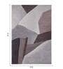 Cream Brown Abstract Polypropylene 11 ft x 8 ft Machine Made Carpet