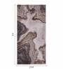 Cream Brown Abstract Polypropylene 5 ft x 2.5 ft Machine Made Runner