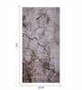Cream Brown Abstract Polypropylene 5 ft x 2.5 ft Machine Made Runner