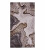 Cream Brown Abstract Polypropylene 5 ft x 2 ft Machine Made Runner