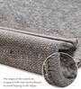 Cream Brown Abstract Polypropylene 6 ft x 4 ft Machine Made Carpet