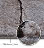 Cream Brown Abstract Polypropylene 6 ft x 4 ft Machine Made Carpet