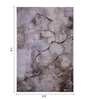 Cream Brown Abstract Polypropylene 7 ft x 5 ft Machine Made Carpet