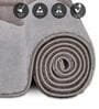 Cream Brown Abstract Polypropylene 9 ft x 6 ft Machine Made Carpet