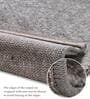 Cream Brown Abstract Polypropylene 9 ft x 6 ft Machine Made Carpet