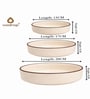 Cream Ceramic Serving Bowl Set of 3 (500 ML, 600 ML & 800 ML)