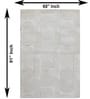 Cream Wool And Cotton 5 X 8 Ft Hand Tufted Carpet