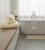 Cream Coral Fleece  Solid 450 Gsm Bath Towel Set Of 3