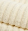 Cream Coral Fleece  Solid 450 Gsm Bath Towel Set Of 3