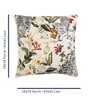 Cream Cotton Floral 18x18 inches Cushion Covers (Set of 2)