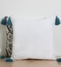 Cream Cotton Abstract 18x18 inches Cushion Covers (Set of 2)
