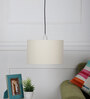 Dijon Cream Cotton Hanging Light