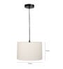Dijon Cream Cotton Hanging Light
