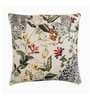 Cream Floral Cotton 18 x 18 Inches Cushion Covers (Set of 5)