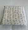 Cream Cotton Floral 350 Gsm Soft Quilted Double Bed Reversible Comforter