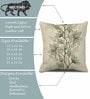 Cream Cotton Florals 16x16 inches Cushion Covers (Pack of 5)