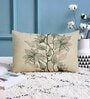 Cream Cotton Florals 18x12 inches Cushion Covers (Pack of 2)