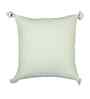 Cream Cotton Solid 16x16 inches Cushion Cover Set of 2
