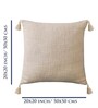 Cream Cotton Textured 20x20 inches (Set of 2) Cushion Covers