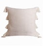 Cream Cotton Textured 24x24 inches Cushion Cover