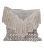 Cream Woven Cotton 18 x 18 Inches Cushion Covers (Set of 2)