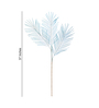 Cream & Light Blue Plastic Artificial Flower