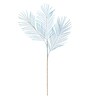 Cream & Light Blue Plastic Artificial Flower